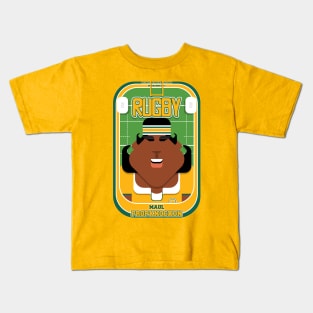 Rugby Gold and Green - Maul Propknockon - Aretha version Kids T-Shirt